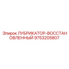9753205807 ЛУБРИКАТОР-ВОССТАНОВЛЕННЫЙ Epiroc