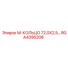 RGA4395208 М-КОЛЬЦО 72,0X2,5… Epiroc