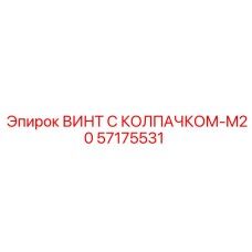 57175531 ВИНТ С КОЛПАЧКОМ-M20 Epiroc