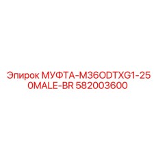 582003600 МУФТА-M36ODTXG1-250MALE-BR Epiroc