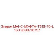 9899710757 MAI-C-МУФТА-T51S-70-L160 Epiroc