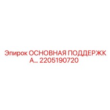 2205190720 ОСНОВНАЯ ПОДДЕРЖКА | Epiroc