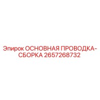 2657268732 ОСНОВНАЯ ПРОВОДКА-СБОРКА Epiroc