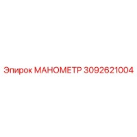 3092621004 МАНОМЕТР Epiroc