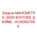 HC60667000 МАНОМЕТР 0-3000 ФУНТ/КВ. ДЮЙМ Epiroc