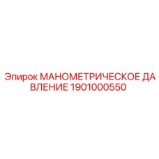 1901000550 МАНОМЕТРИЧЕСКОЕ ДАВЛЕНИЕ Эпирок
