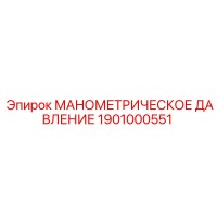 1901000551 МАНОМЕТРИЧЕСКОЕ ДАВЛЕНИЕ Эпирок