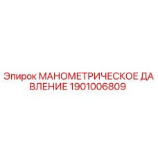 1901006809 МАНОМЕТРИЧЕСКОЕ ДАВЛЕНИЕ Epiroc
