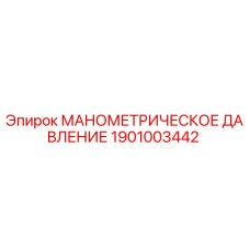1901003442 МАНОМЕТРИЧЕСКОЕ ДАВЛЕНИЕ Epiroc