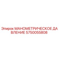 5750055808 МАНОМЕТРИЧЕСКОЕ ДАВЛЕНИЕ Epiroc