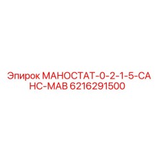 6216291500 МАНОСТАТ-0-2-1-5-САНС-МАВ (Epiroc)