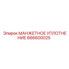 666600025 МАНЖЕТНОЕ УПЛОТНЕНИЕ Epiroc