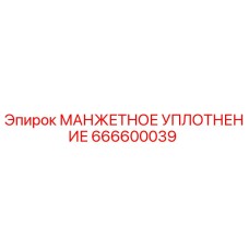 666600039 МАНЖЕТНОЕ УПЛОТНЕНИЕ Epiroc