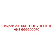 666600070 МАНЖЕТНОЕ УПЛОТНЕНИЕ Epiroc