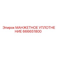 666651800 МАНЖЕТНОЕ УПЛОТНЕНИЕ Epiroc