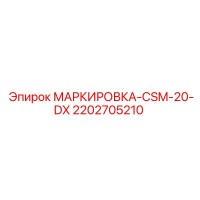 2202705210 МАРКИРОВКА-CSM-20-DX Epiroc