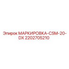 2202705210 МАРКИРОВКА-CSM-20-DX Epiroc