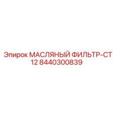 8440300839 МАСЛЯНЫЙ ФИЛЬТР-CT12 Epiroc