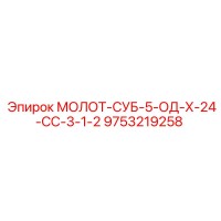9753219258 МОЛОТ-СУБ-5-ОД-Х-24-СС-3-1-2 Epiroc