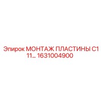 1631004900 МОНТАЖ ПЛАСТИНЫ C111 Epiroc