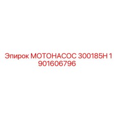 1901606796 МОТОНАСОС 300185H Epiroc
