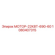 1080407315 МОТОР-22КВТ-690-60 Epiroc