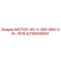 6216665600 МОТОР-40-Ч-380-660-СМ.-1616 Epiroc