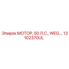 13102370UL МОТОР, 50 Л.С., WEG Epiroc