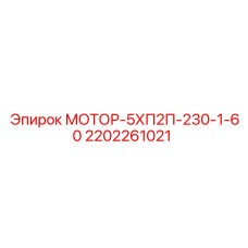 2202261021 МОТОР-5ХП2П-230-1-60 Epiroc