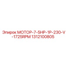 1312100805 МОТОР-7-5HP-1P-230-V-1725RPM Epiroc