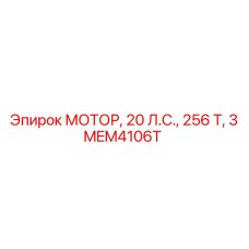 MEM4106T МОТОР, 20 Л.С., 256 Т, 3 Epiroc