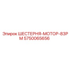 5750065656 ШЕСТЕРНЯ-МОТОР-83РМ Epiroc