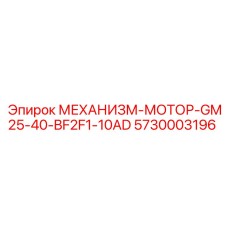 5730003196 МЕХАНИЗМ-МОТОР-GM25-40-BF2F1-10AD Epiroc