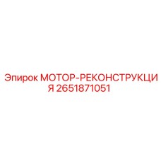 2651871051 МОТОР-РЕКОНСТРУКЦИЯ Epiroc
