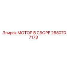 2650707173 МОТОР В СБОРЕ - Epiroc