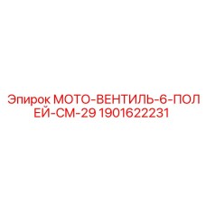 1901622231 МОТО-ВЕНТИЛЬ-6-ПОЛЕЙ-CM-29 Epiroc