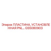 GS5080903 ПЛАСТИНА, УСТАНОВЛЕННАЯ PNL Epiroc