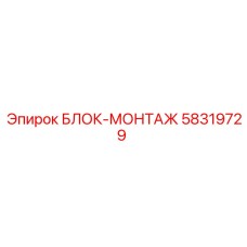 58319729 БЛОК-МОНТАЖ Epiroc