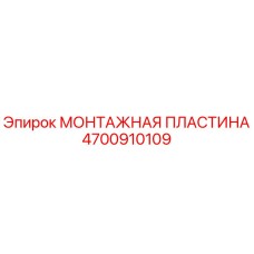 4700910109 МОНТАЖНАЯ ПЛАСТИНА | Epiroc