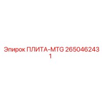 2650462431 ПЛИТА-MTG Epiroc