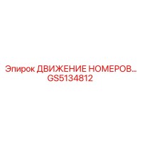 GS5134812 ДВИЖЕНИЕ НОМЕРОВ Epiroc