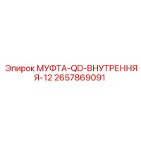 2657869091 МУФТА-QD-ВНУТРЕННЯЯ-12 Epiroc