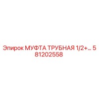 581202558 МУФТА ТРУБНАЯ 1/2+ Epiroc