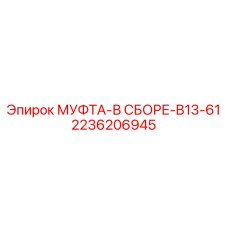 2236206945 МУФТА-В СБОРЕ-B13-61 Epiroc