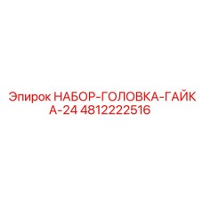 4812222516 НАБОР-ГОЛОВКА-ГАЙКА-24 Epiroc