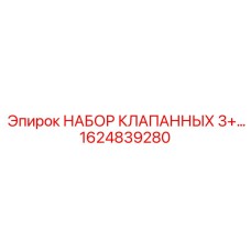 1624839280 НАБОР КЛАПАННЫХ 3+… Epiroc