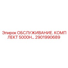 2901990689 ОБСЛУЖИВАНИЕ. КОМПЛЕКТ 5000H… Epiroc