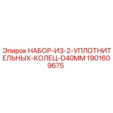 1901609675 НАБОР-ИЗ-2-УПЛОТНИТЕЛЬНЫХ-КОЛЕЦ-D40MM Epiroc