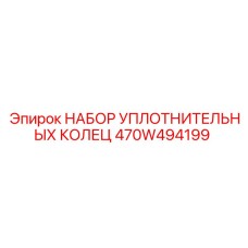 470W494199 НАБОР УПЛОТНИТЕЛЬНЫХ КОЛЕЦ Epiroc