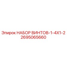 2695065660 НАБОР ВИНТОВ-1-4X1-2 Epiroc